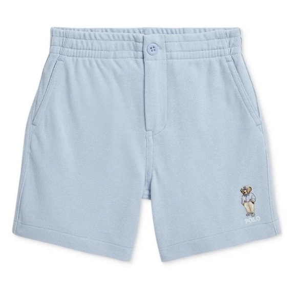 Polo Ralph Lauren Other - Polo by Ralph Lauren Kids Light Blue Shorts Embroidered Bear Size M